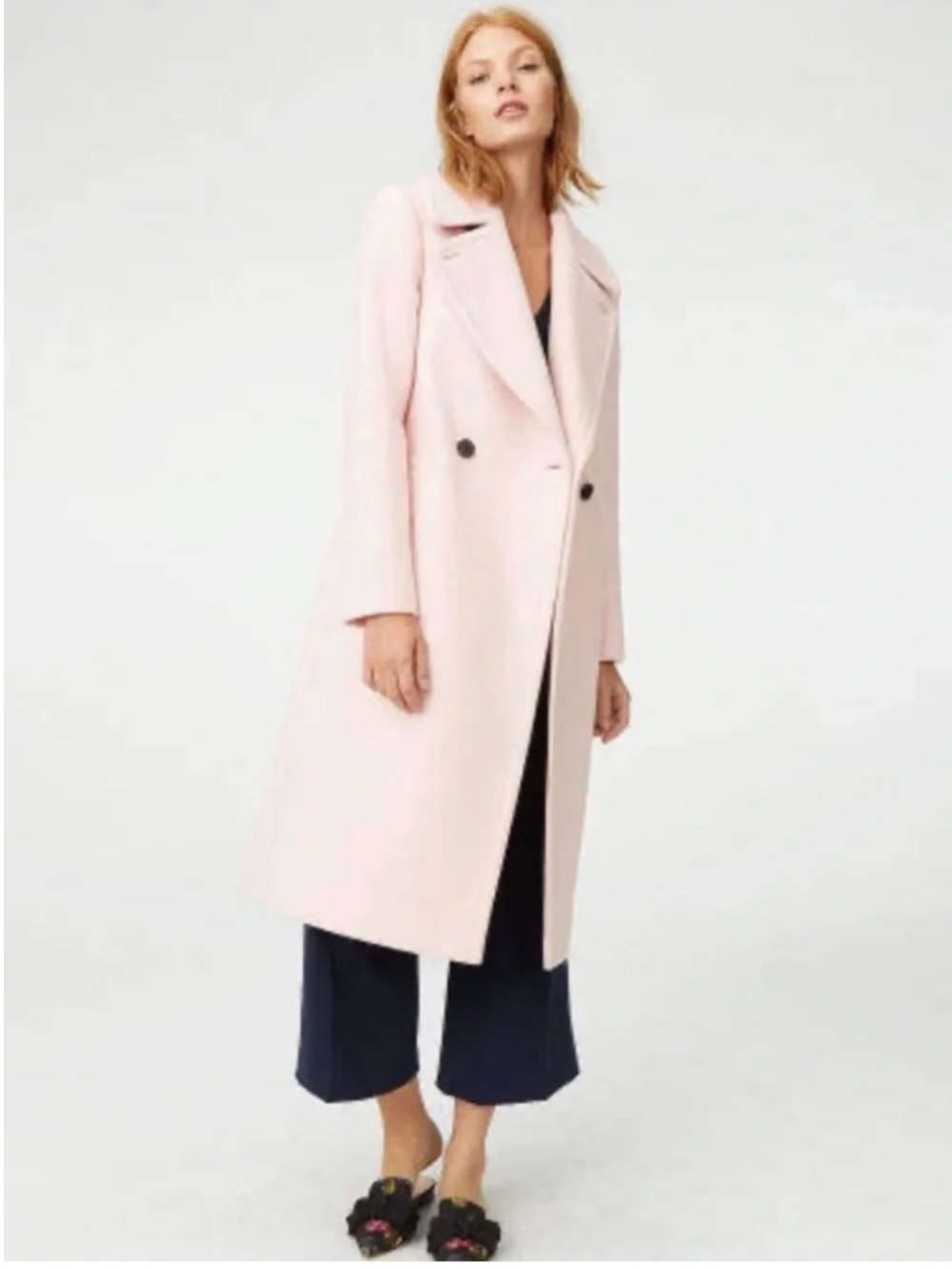 Club Monaco - Wool Coat - Daylina - Pink - Small